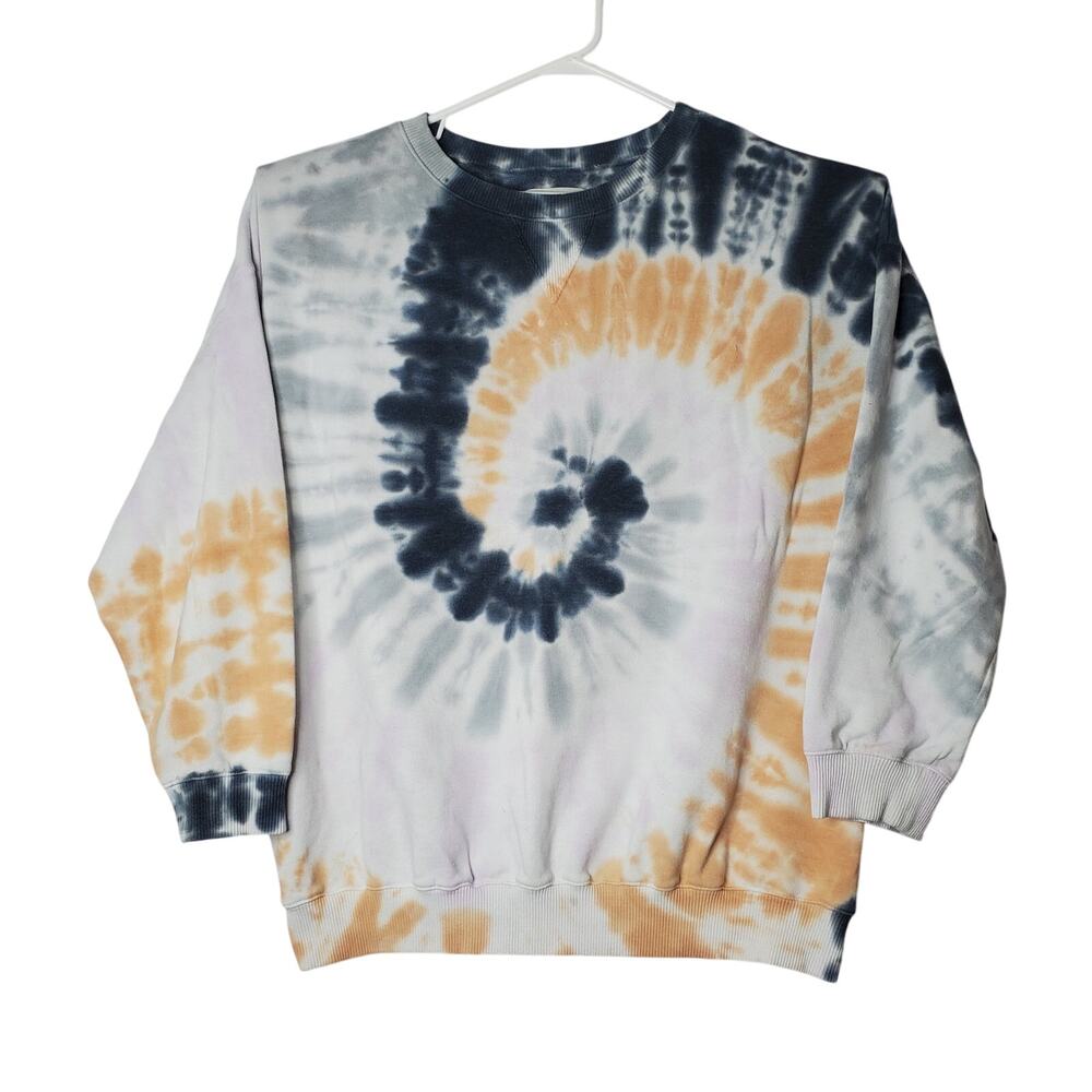 aeropostale tie dye swirl sweatshirt pullover blue orange large